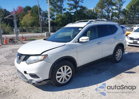 2016 Nissan Rogue S из США, поврежденный, VIN KNMAT2MT2GP678035